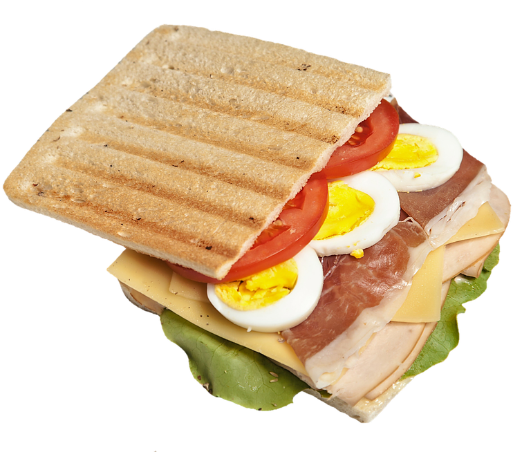 Grill Clipart Steak Sandwich - Breakfast (960x653), Png Download