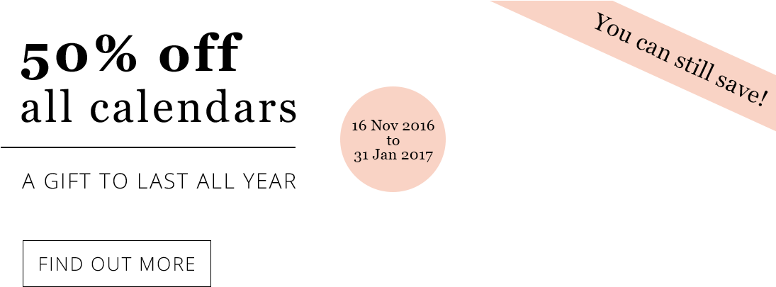 Calendar Promo Banner Text1 - Tan (1094x581), Png Download