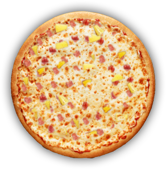 Hawaiian Pizza Png (599x562), Png Download