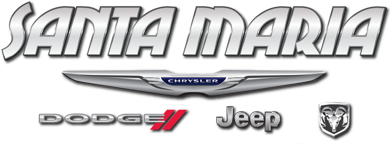 Santa Maria Chrysler Jeep Dodge Ram - Dodge Ram (1600x592), Png Download