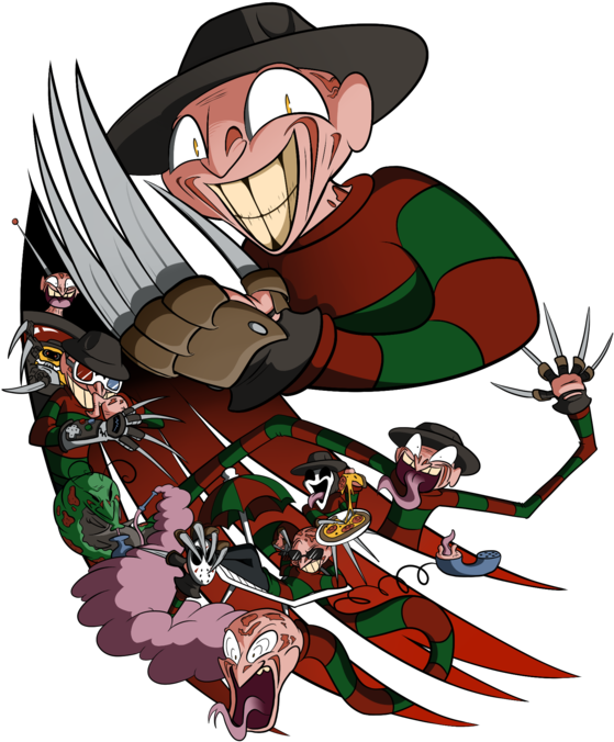 Nightmare On Elm Street Anime (590x763), Png Download