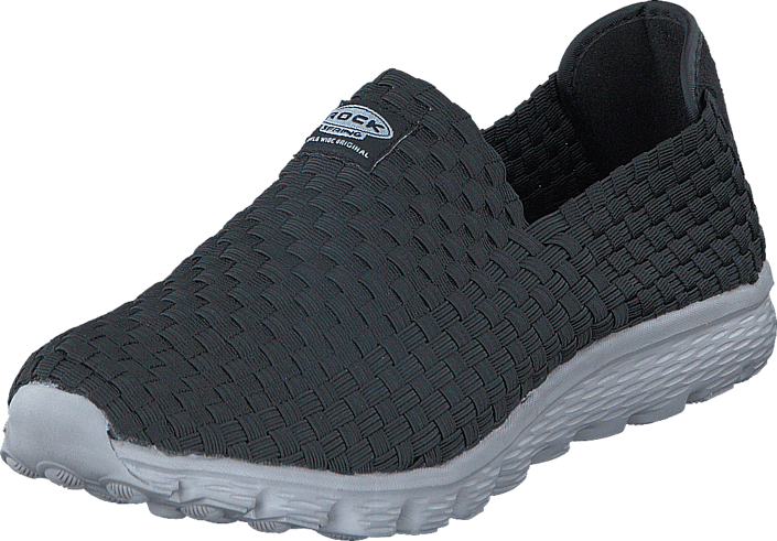 Rock Spring Orlando Black/grey 55345-03 Womens Textile - Slip-on Shoe (705x491), Png Download