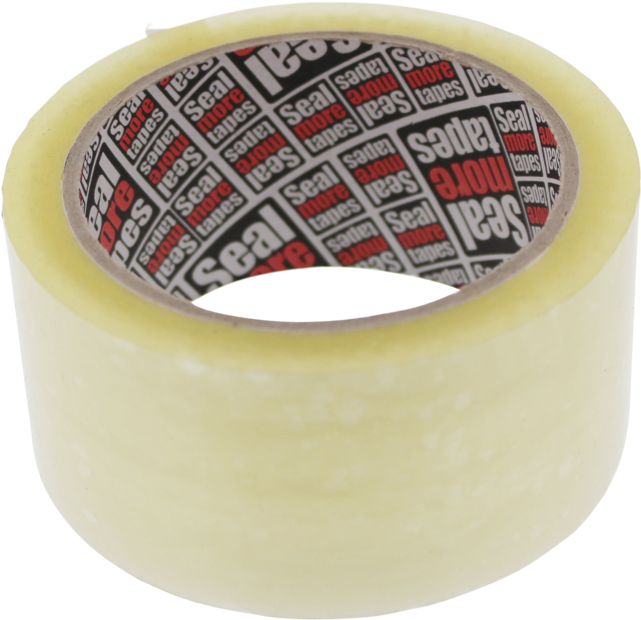 Tape, Pp, 25mm, 66m, Transparent - Duct Tape (640x640), Png Download