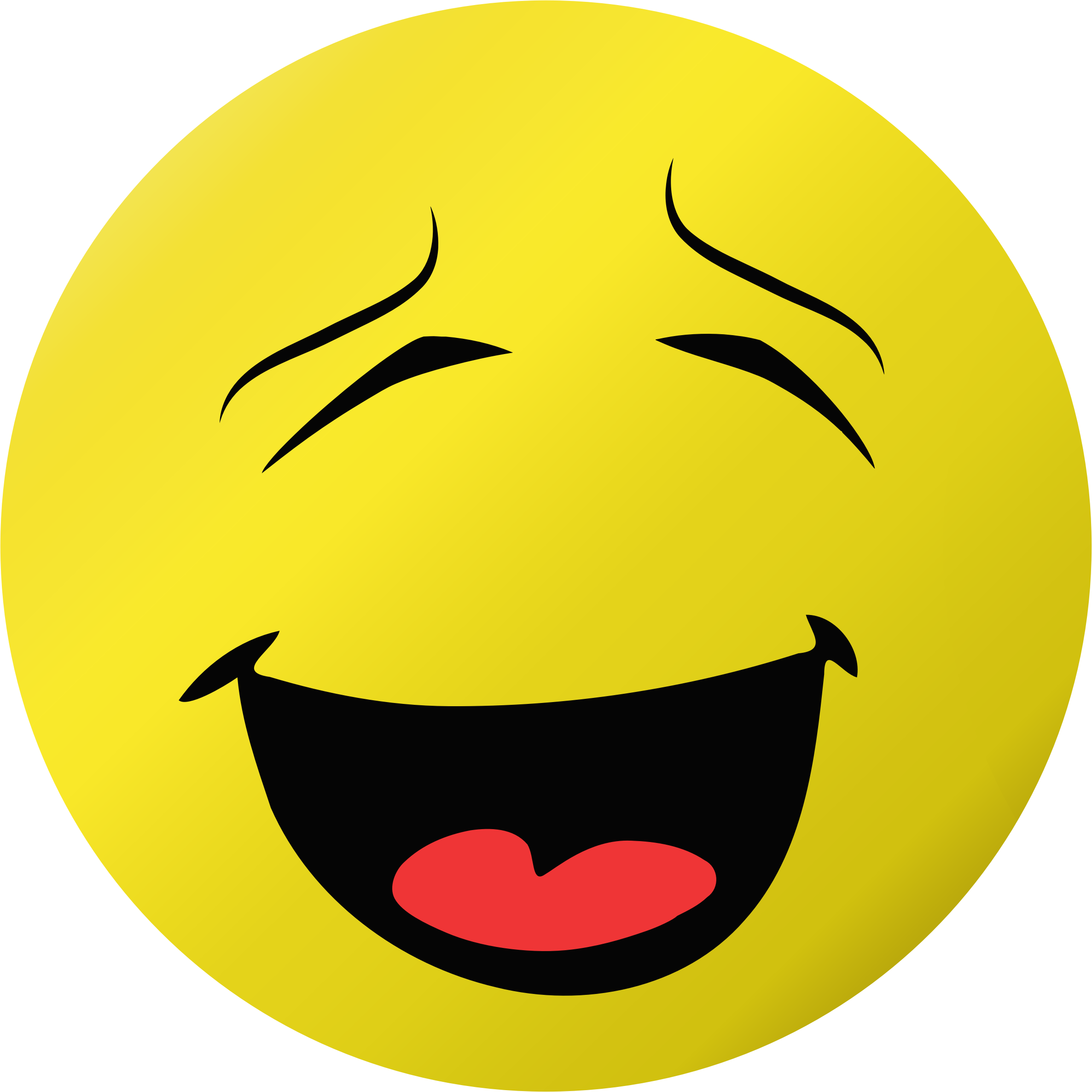 Big Image - Laugh Smiley Clipart (2372x2372), Png Download