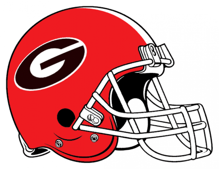 Georgia Bulldogs Iron On Stickers And Peel-off Decals - Kansas City Chiefs Helmet (750x930), Png Download