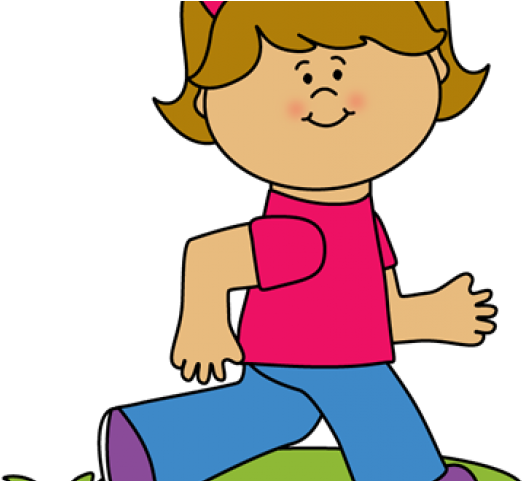 Girl Running Clipart Transparent (640x480), Png Download
