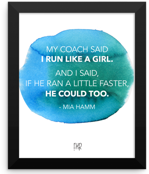 Run Like A Girl (600x600), Png Download