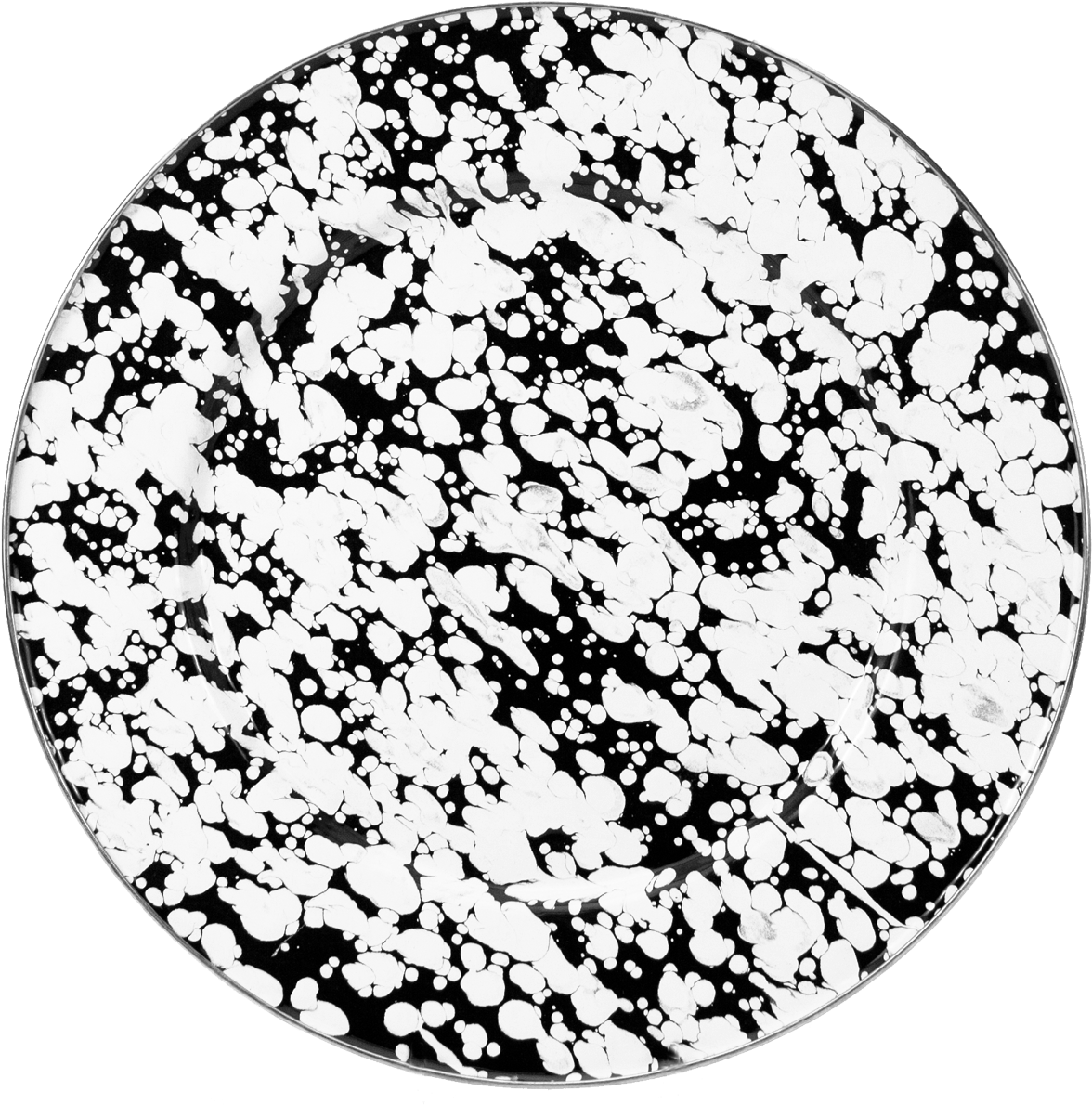 Bl07 Black Swirl Dinner Plate - Plate (1200x1200), Png Download