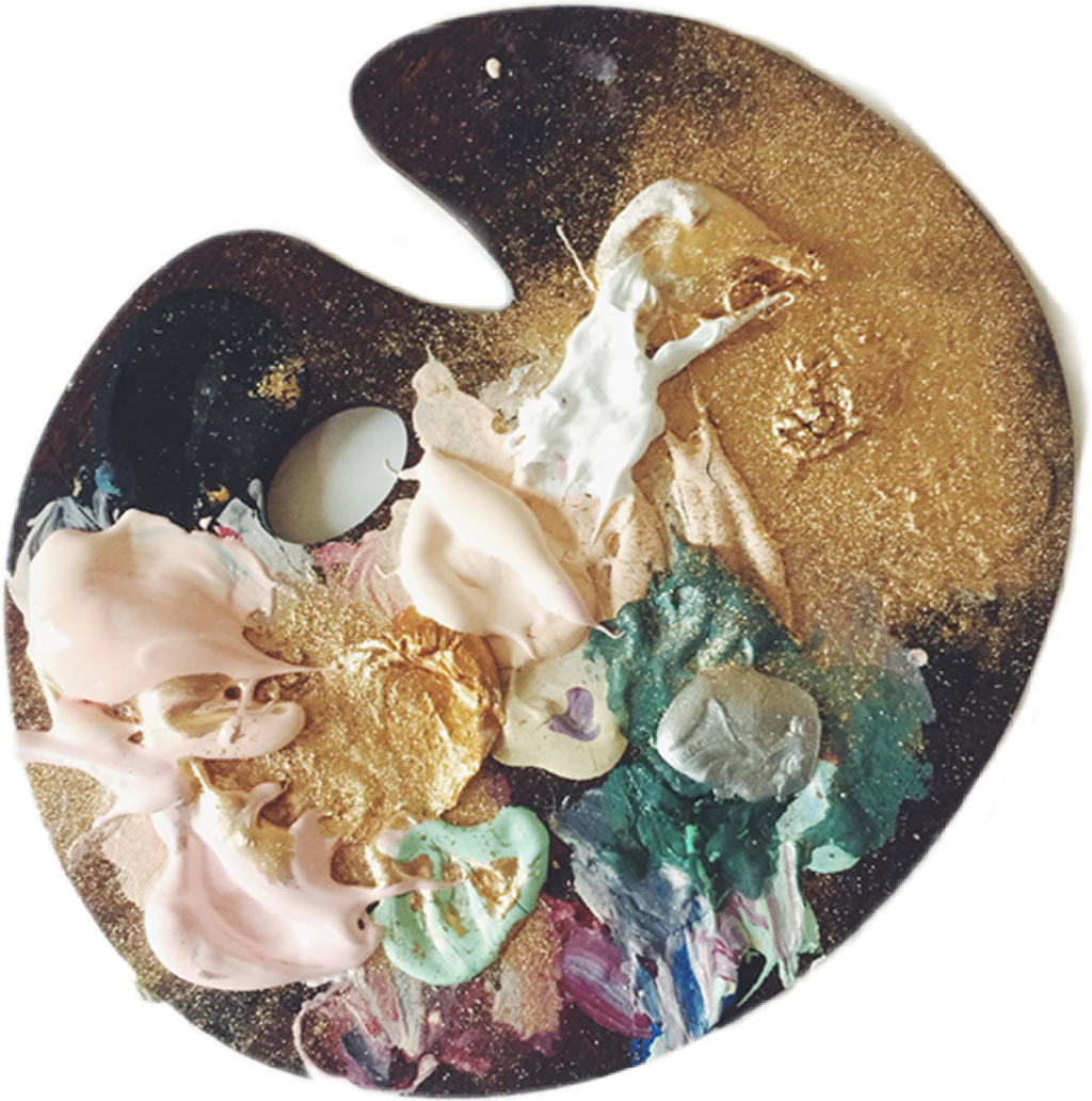 Art Palette Aesthetic (1024x1032), Png Download