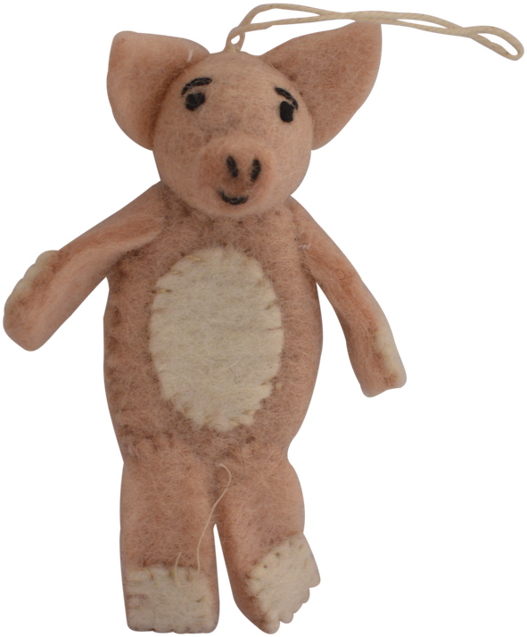 Wool Pig Finger Puppet - Stuffed Toy (1000x1000), Png Download