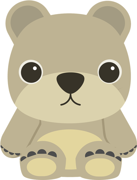 Brown Bear Png Transparent - Bear (1000x824), Png Download
