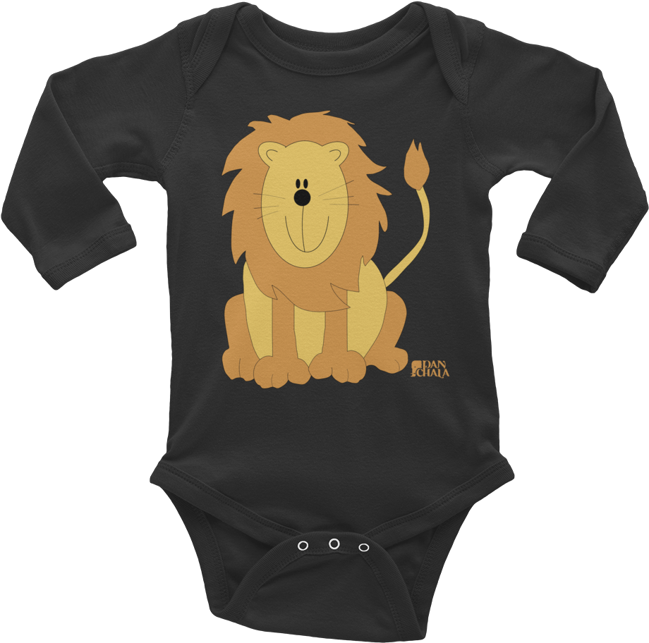 Baby Lion Infant Long Sleeve Bodysuit - Me And Grandpa Onesie (1000x1000), Png Download