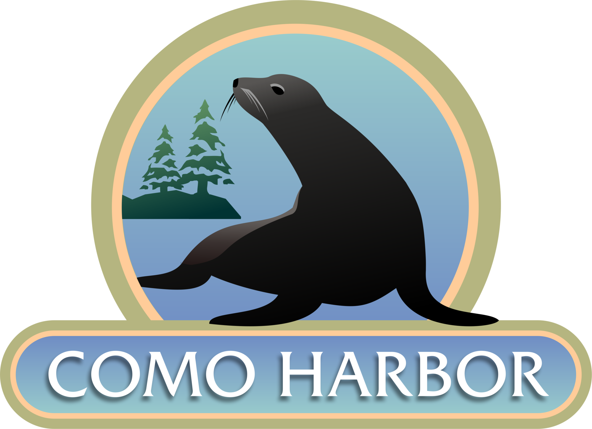 Como Harbor, A $20 - Illustration (2000x1449), Png Download