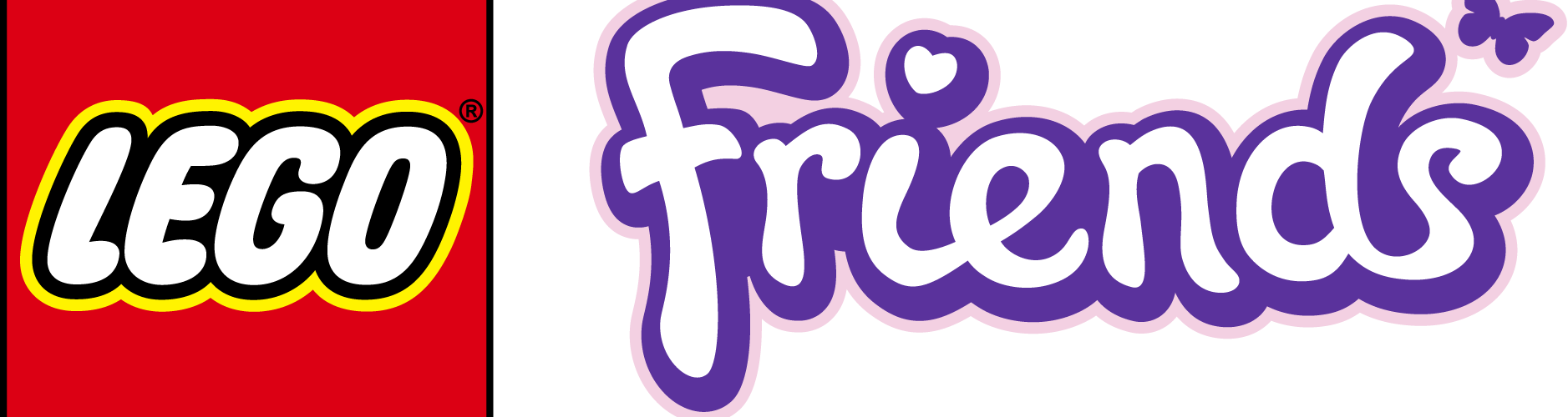 Lego Friends Logo-1877x500 - Lego Friends Logo (1877x500), Png Download
