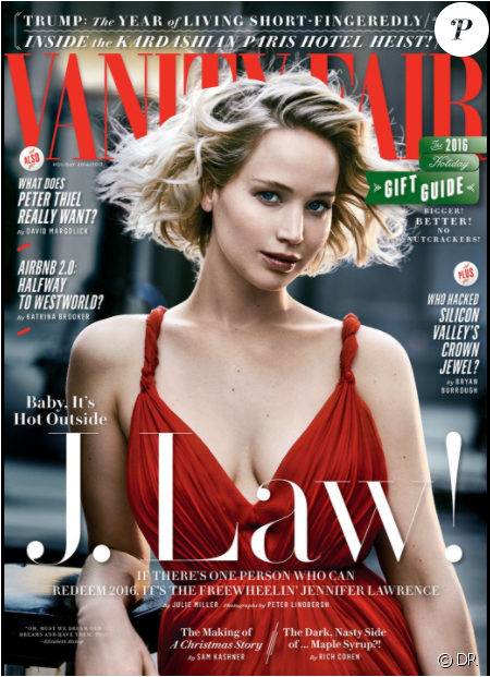 Jennifer Lawrence En Couverture De Vanity Fair - Vanity Fair 2017 Cover (950x620), Png Download