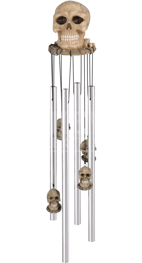 Wind Chime Png - Skull Wind Chimes (850x850), Png Download