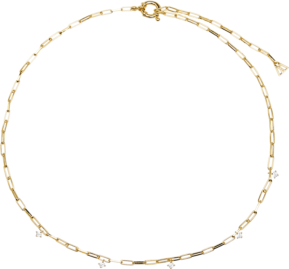 Gina Gold Necklace - Necklace (1000x1000), Png Download