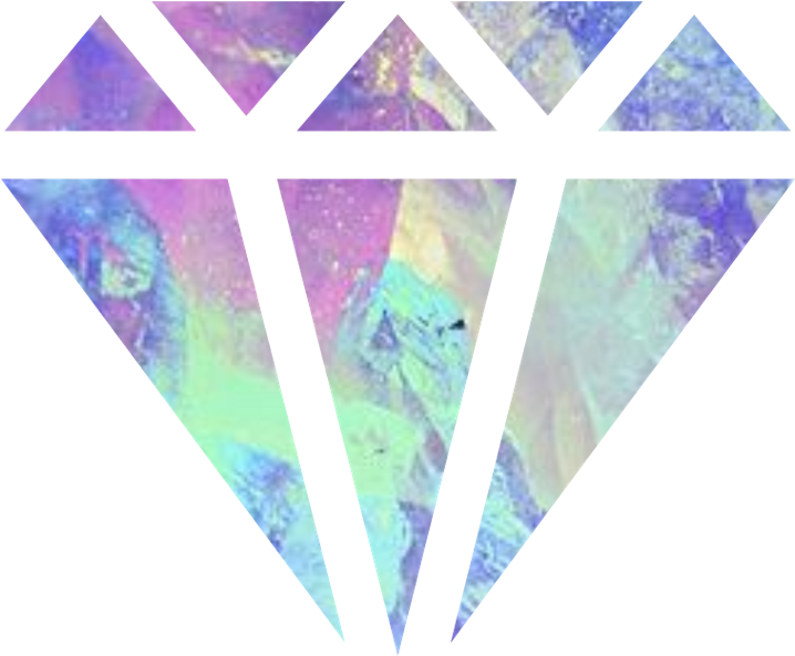 Sticker Sticker - Diamonds We Heart It Png (1024x1013), Png Download