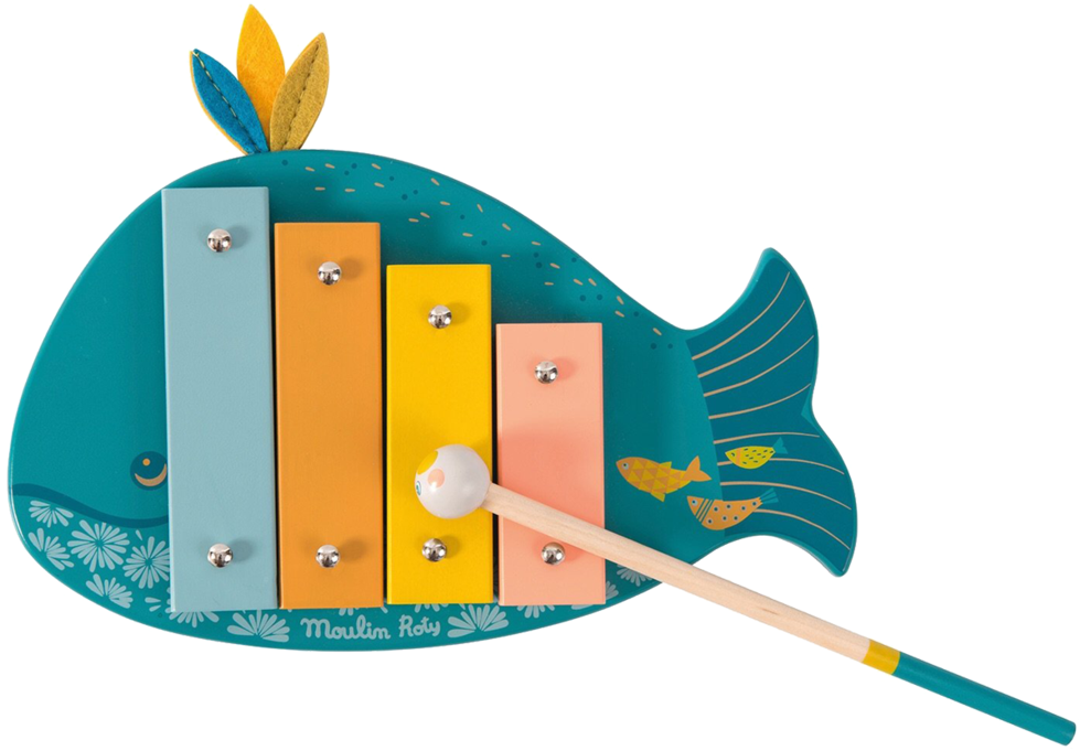 Moulin Roty Whale Xylophone - Xylophone Moulin Roty (1024x1024), Png Download