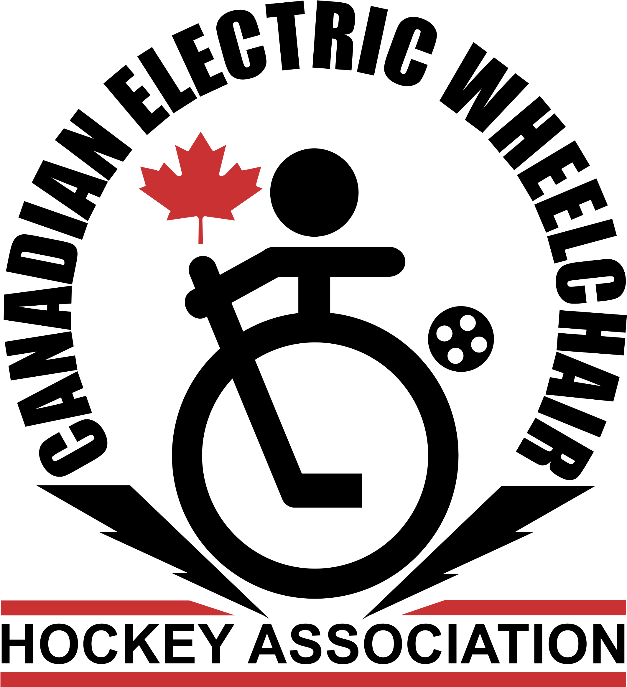 Canadian Electric Wheelchair Hockey Association Logo - Canadian Electric Wheelchair Hockey Association (2400x2400), Png Download