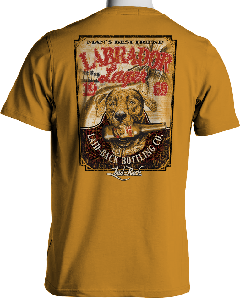 Labrador Lager Men's Chill T Shirt - Beach T Shirts Mens (764x948), Png Download