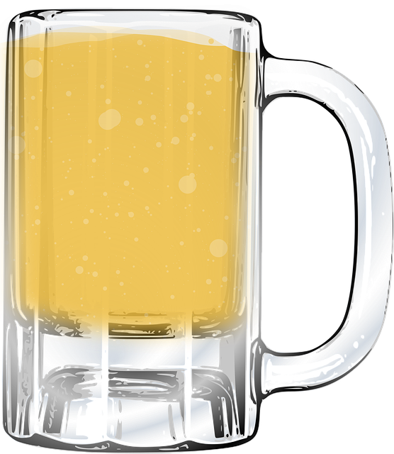 Empty Beer Glass Png (556x640), Png Download