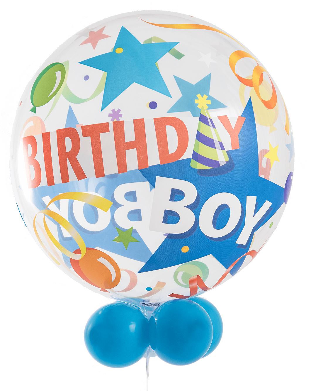 Birthday Boy Party Hat Bubble Balloon With Balloon - Birthday Boy Balloon (1400x1400), Png Download