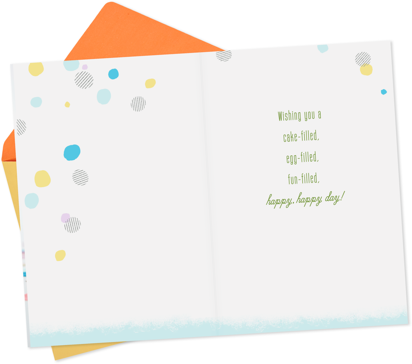 Confused Bunny In Party Hat Easter Birthday Card - Paper (1470x1470), Png Download