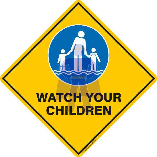 Watch Your Children Sign (600x600), Png Download