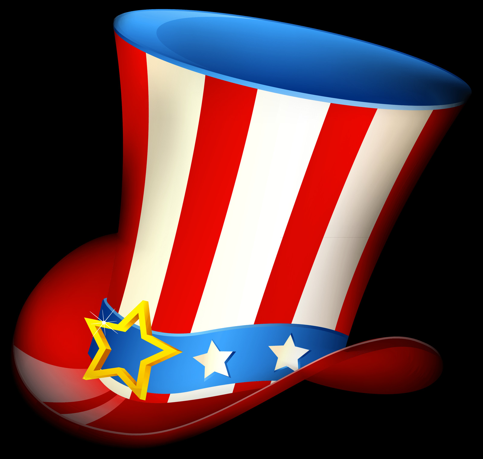Uncle Sam Hat Transparent (1600x1523), Png Download