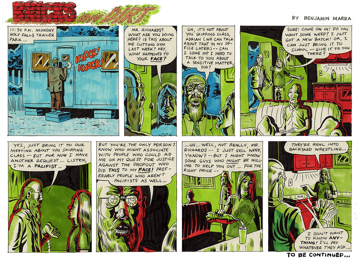 Bricks On Dirt By Benjamin-marra - Comics (1200x868), Png Download