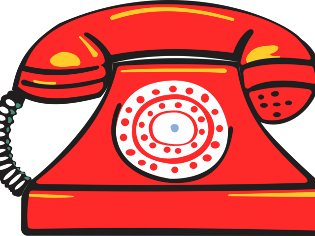 Kiss Clipart Png Text - Landline Clipart (640x480), Png Download