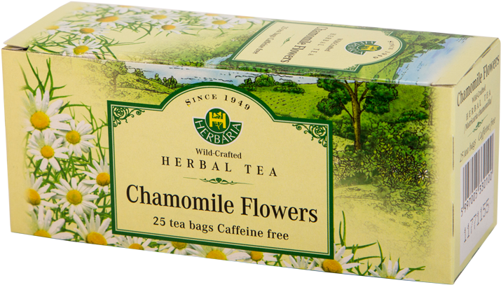 Chamomile Flowers Tea, 25 Tea Bags - Small Flower Willow Herb Tea (830x500), Png Download