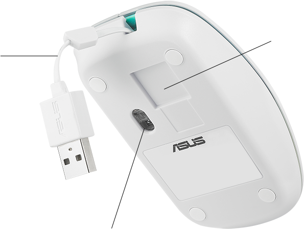 70cm-long Cable Retracts Inside The Mouse Body - Mouse (1046x645), Png Download