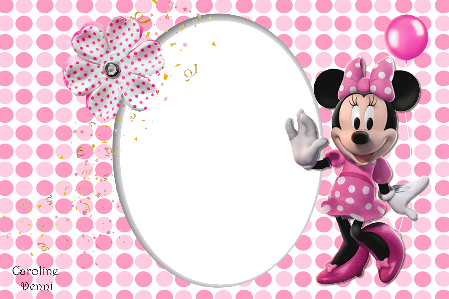 1500 X 1000 8 - Pink Cut Out Minnie Mouse (1500x1000), Png Download
