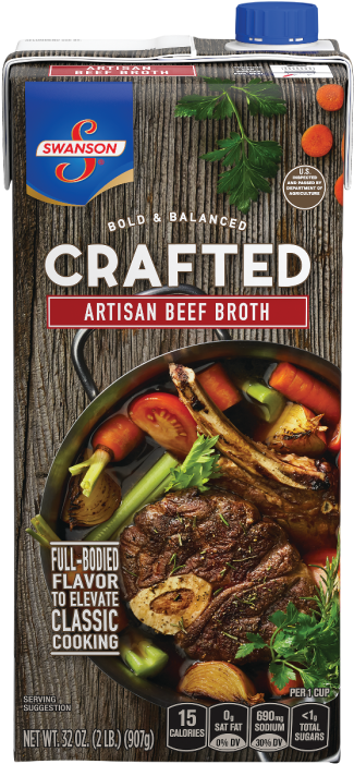 Artisan Beef Broth - Swanson Roasted Chicken Broth (700x700), Png Download
