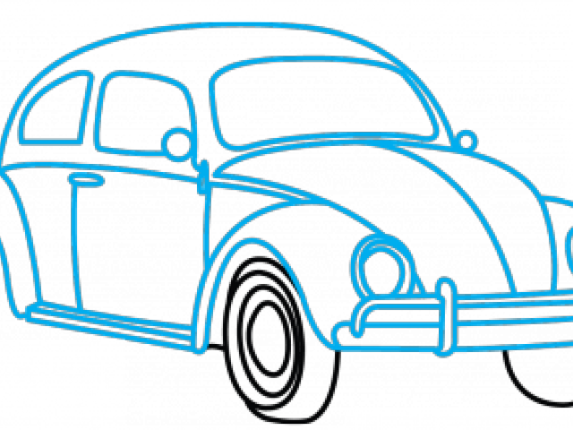Volkswagen Clipart Car Drawing - Antique Car (640x480), Png Download