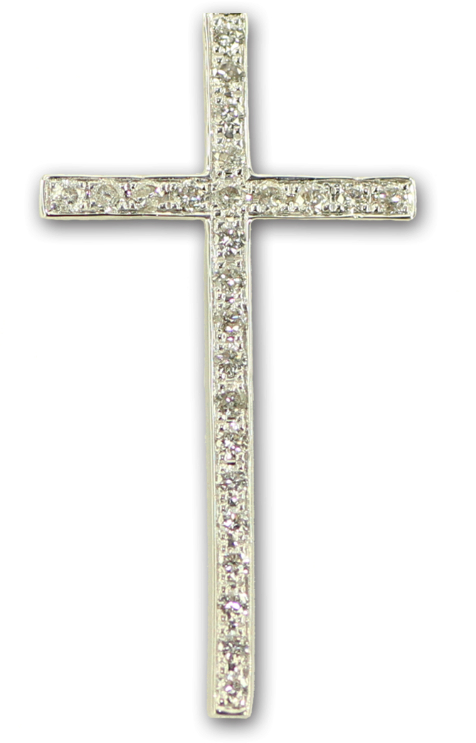Svg Royalty Free Stock Pendant Diamond Cross Jewellery - Cross (1164x1164), Png Download