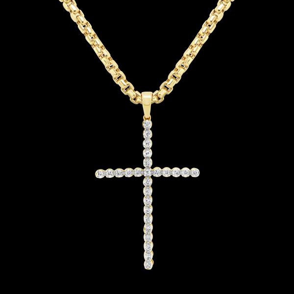 Men's Diamond Pendants - Necklace (600x600), Png Download