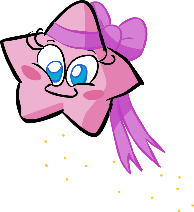 Coloridas E Em Preto E Branco - Estrela Rosa Com Carinha (778x850), Png Download