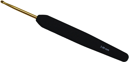 Aluminium Single Ended Gold Crochet Hook [knitpro] - Bradawl (720x480), Png Download