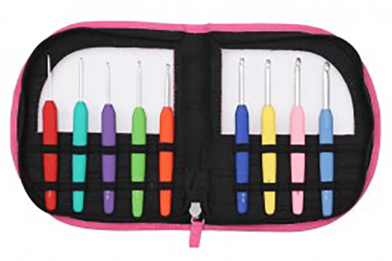 Knit Pro Waves Soft Grip Crochet Hook Set - Estuches De Agujas De Crochet (800x973), Png Download