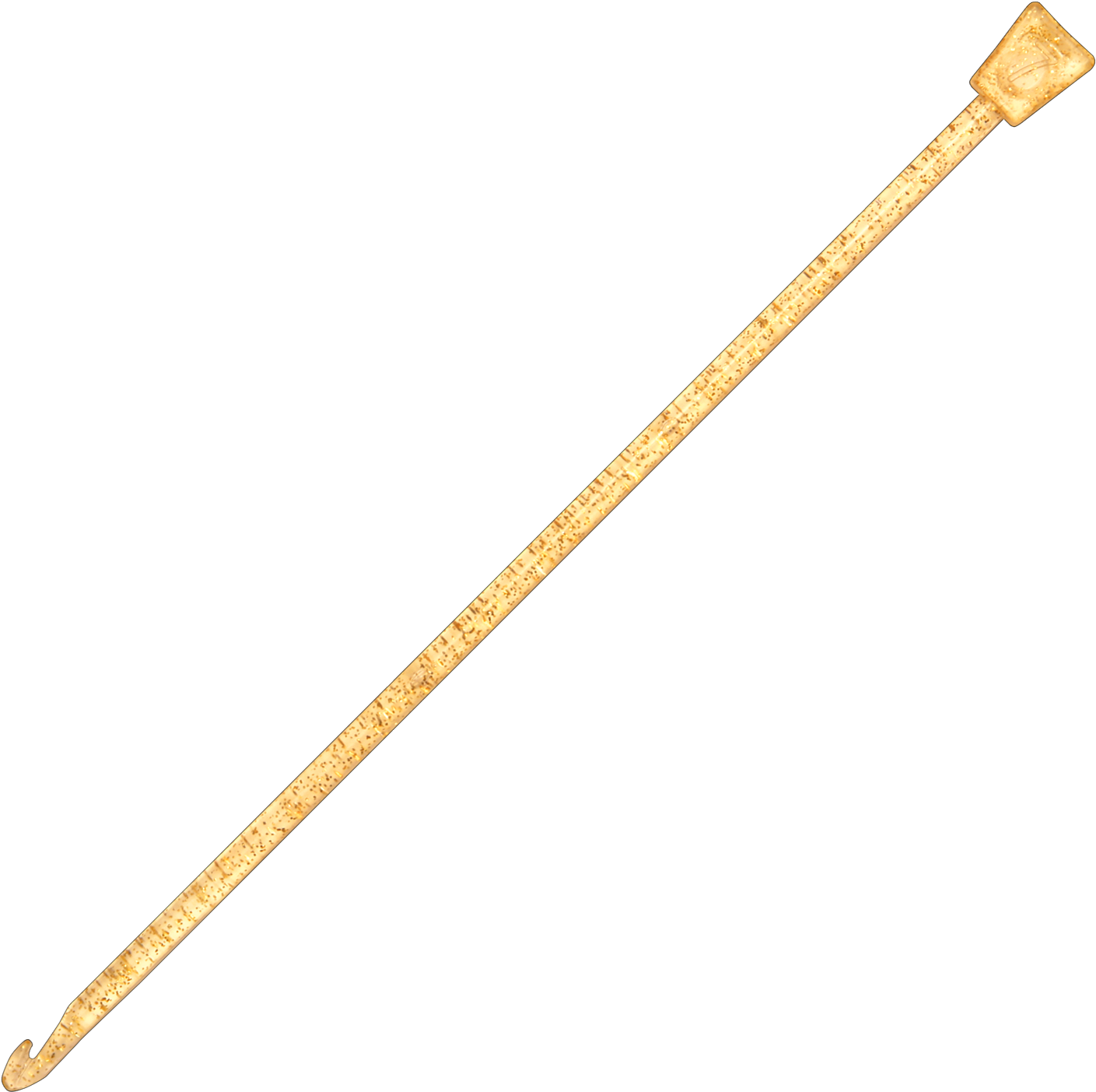 Tunisian Crochet Hook Champagne Plastic 925 P - Necklace (1600x1600), Png Download