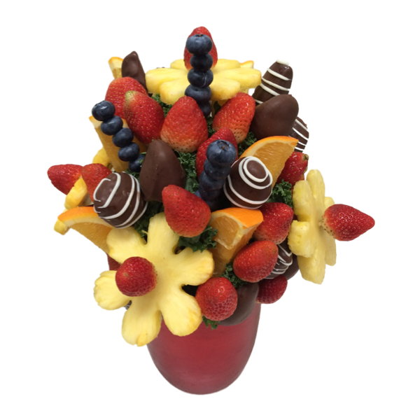 Berry Berry Bouquet - Strawberry (600x600), Png Download