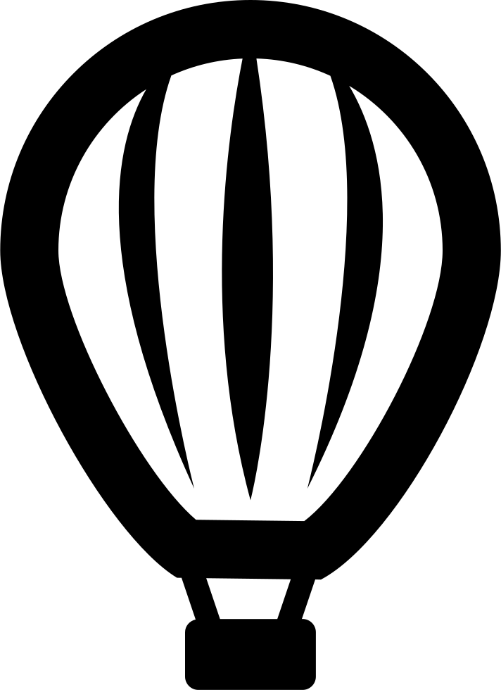 Striped Hot Air Balloon Comments - Globo Aerostatico Clipart (712x980), Png Download