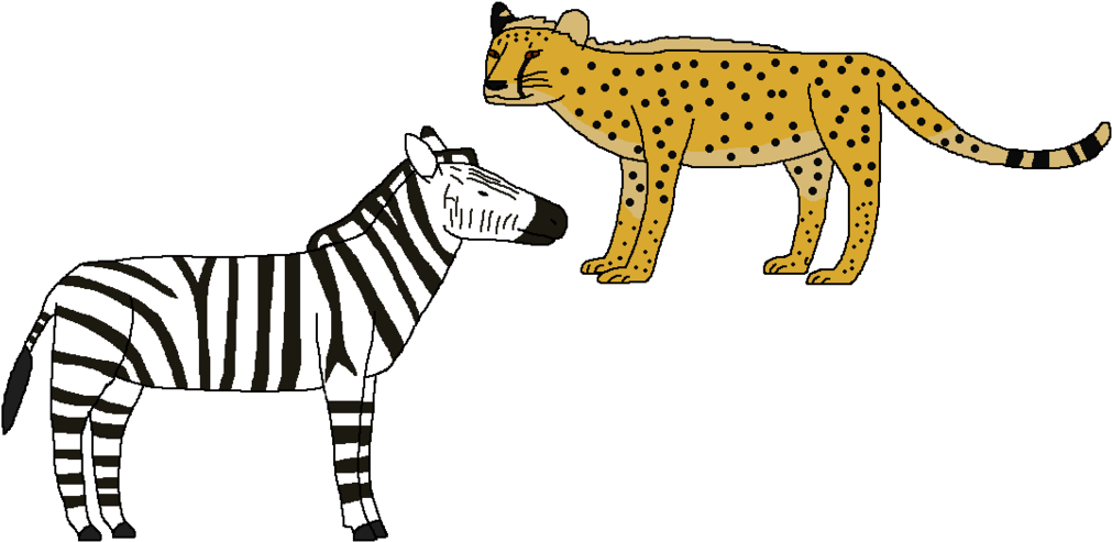 Young Spots And Stripes By Wildandnaturefan - Spots And Stripes Clip Art (1011x493), Png Download