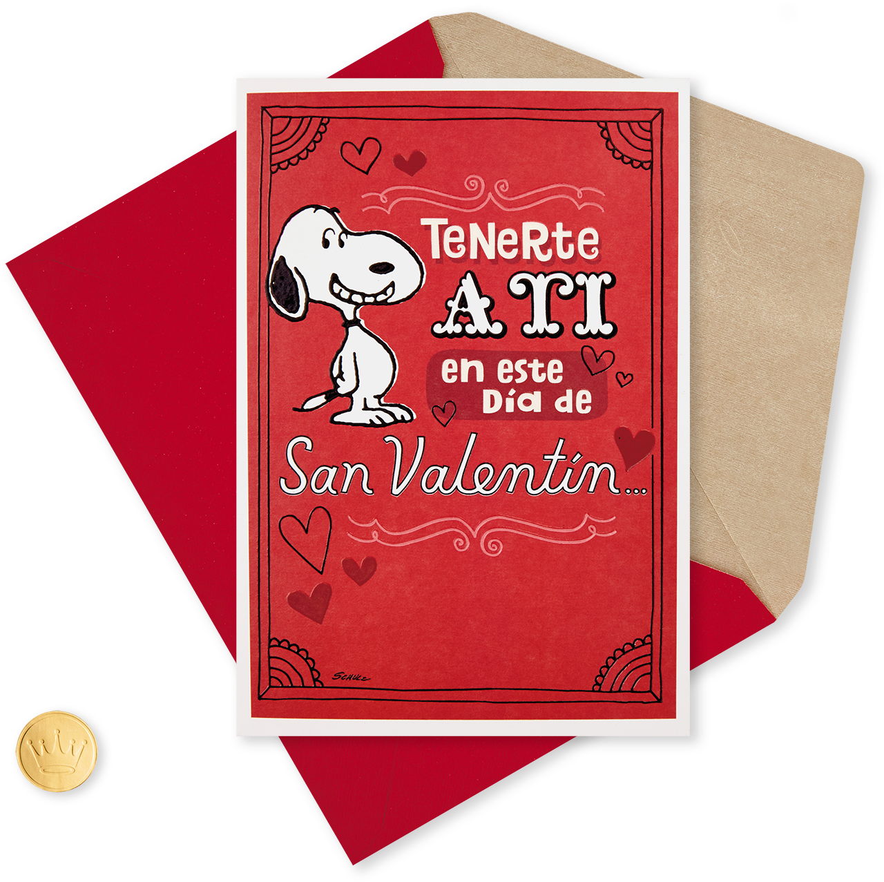 Peanuts® Snoopy Happy Dance Spanish Valentine's Day - Valentine's Day (1470x1470), Png Download
