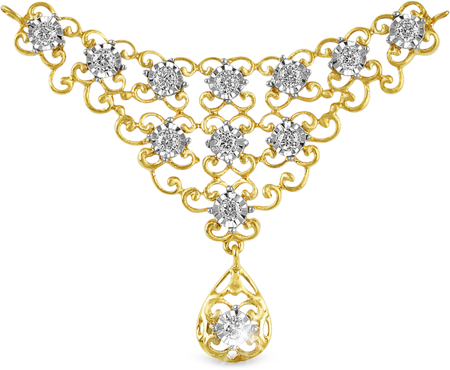 Orra Crown Star Diamond Tanmaniya - Necklace (1200x1000), Png Download