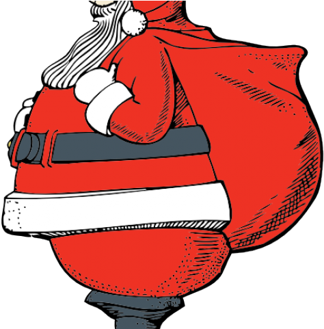 Moving Clipart Santa - Moving Santa Claus Png (640x480), Png Download