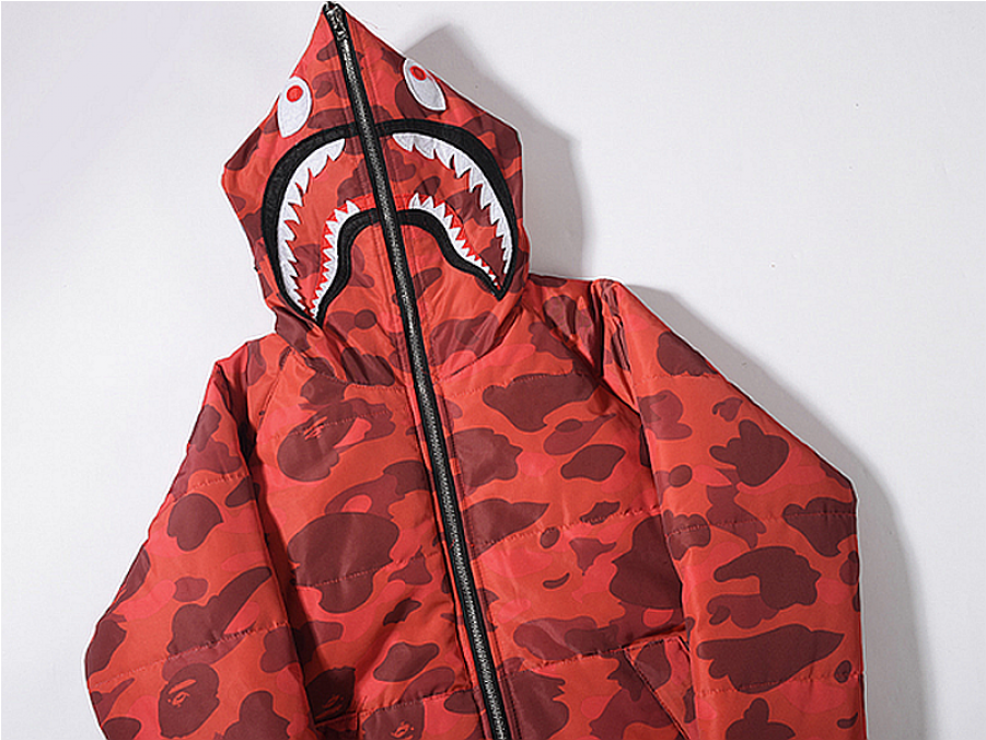 Bape Wgm Red Hoodie Camo (900x900), Png Download